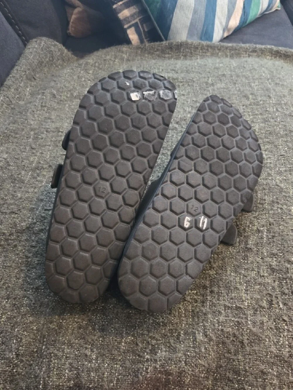 Sonora Black Double Buckle Slide Sandals